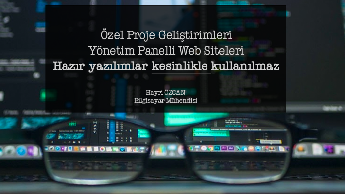 tamamen size özel kodlanmış web projeleri yazabilirim