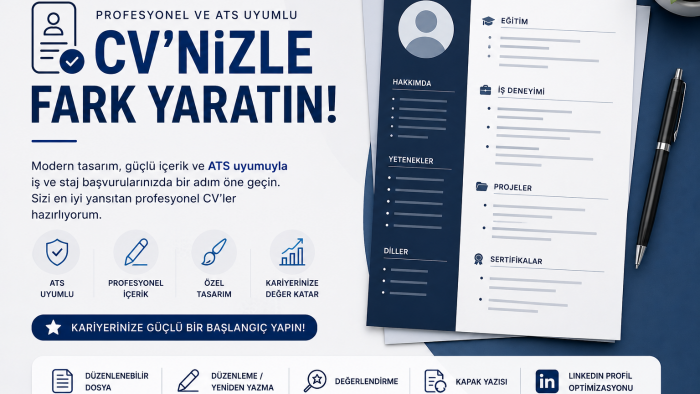 profesyonel ve ats Uyumlu CV (özgeçmiş) hazırlıyorum