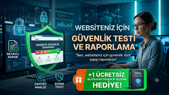 websiteniz için güvenlik testi yapıp raporlarım