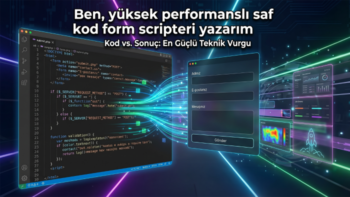 yüksek performanslı saf kod form scriptleri yazarım