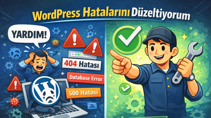 WordPress'teki tüm hataları hızlı şekilde çözebilirim