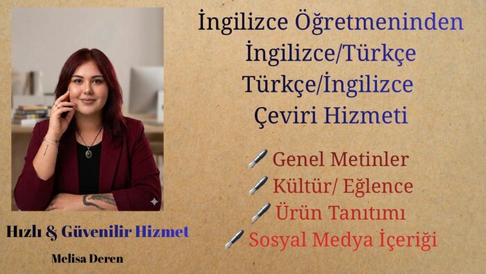 ingilizce-türkçe veya türkçe-ingilizce çeviri yaparım