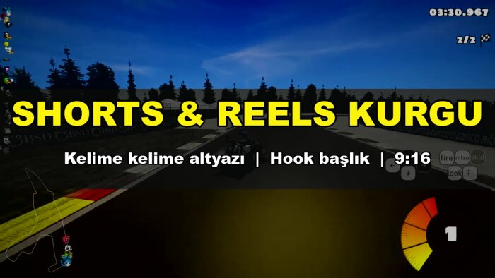uzun videolarınızdan altyazılı Shorts ve Reels hazırlarım