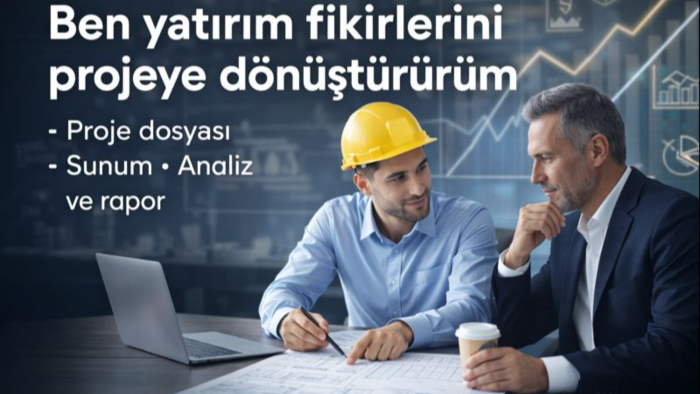 yatırım projeleri için profesyonel proje dosyası hazırlarım
