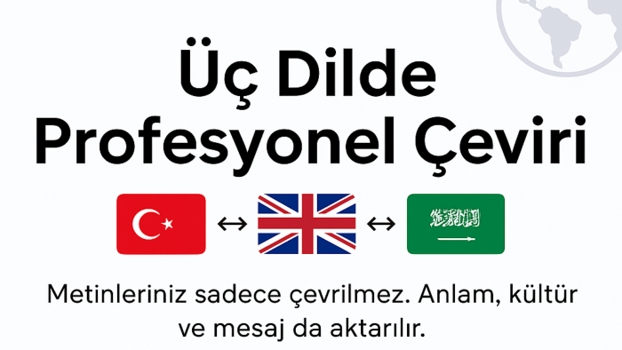 İngilizce/Arapça/Türkçe profesyonel çeviri yapabilirim