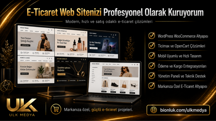 e-ticaret web sitenizi yapabilirim