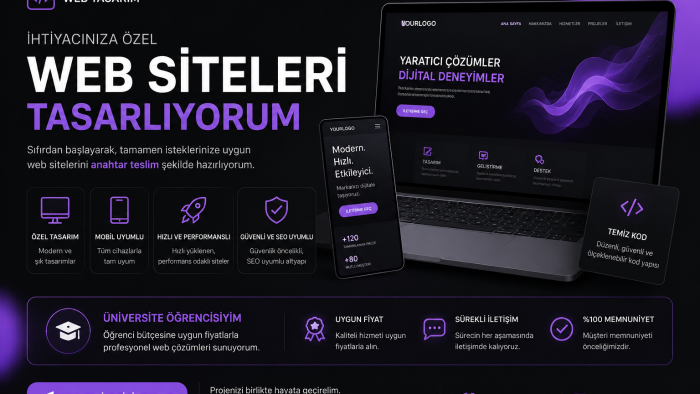 kurumsal web sitesi ve bireysel web sitesi yapabilirim