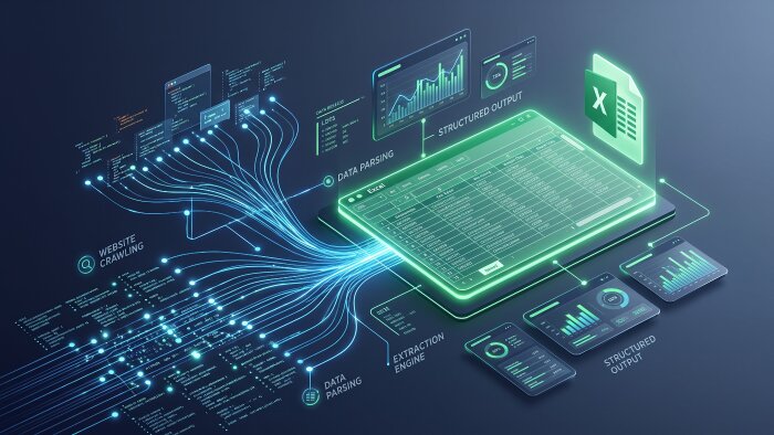 web sitelerinden veri çeker ve Excel'e aktarabilirim