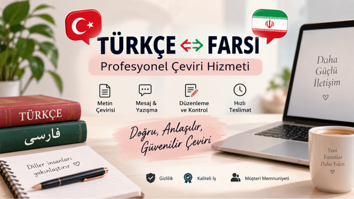 Farsça ve Türkçe metin çevirisi yapabilirim