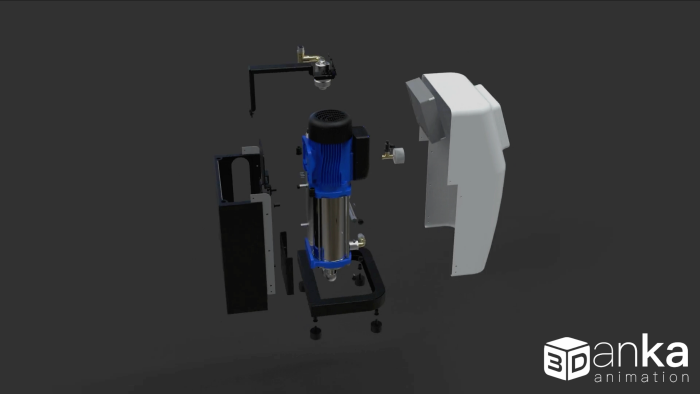ürünlerin parçalarını 3D animasyonla gösteririm