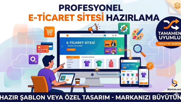 e-ticaret sitenizi satışa hazır şekilde kurar ve yayınlarım