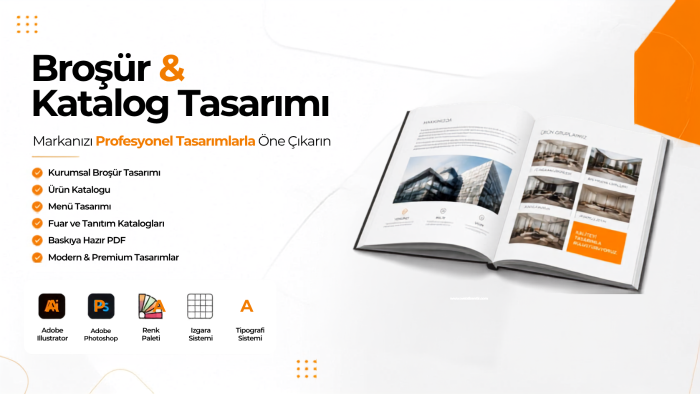 baskıya hazır broşür ve katalog tasarlarım