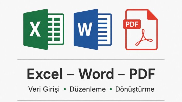 Excel, Word ve PDF veri girişi ve düzenleme işleri yapıyorum