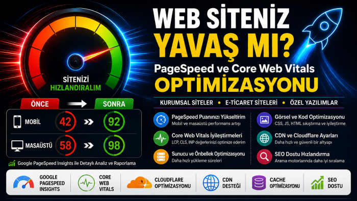 web siteniz için pagespeed optimizasyonu yaparım