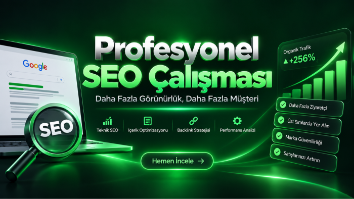 sitenizin seo çalışmasını yaparım