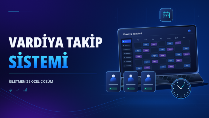 personel ve vardiya takip sistemi geliştiririm