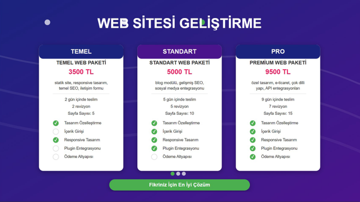 kullanıcı dostu ve modern web siteleri tasarlayıp kodlarım