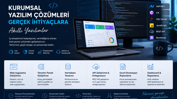 özel yazılım geliştiririm