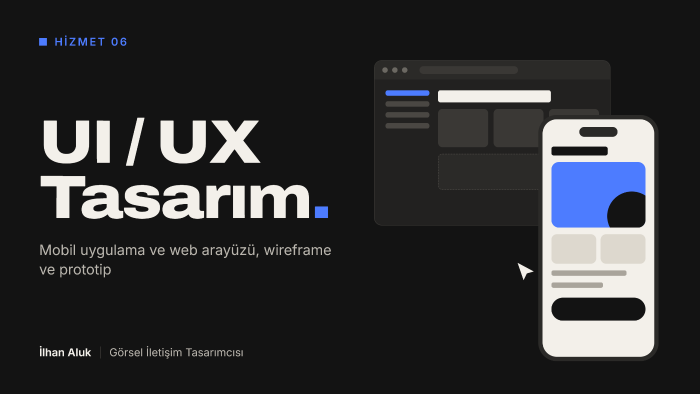 mobil uygulama ve web sitesi için UI/UX tasarımı yaparım