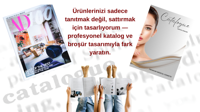 profesyonel katalog, broşür, tasarımı yaparım