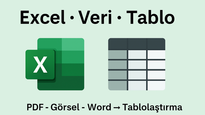 verilerinizi profesyonel Excel tablolarına işliyorum