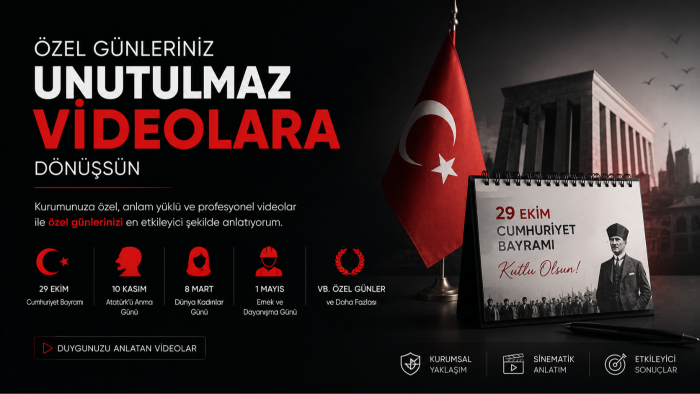 özel günleriniz için profesyonel videolar üretebilirim