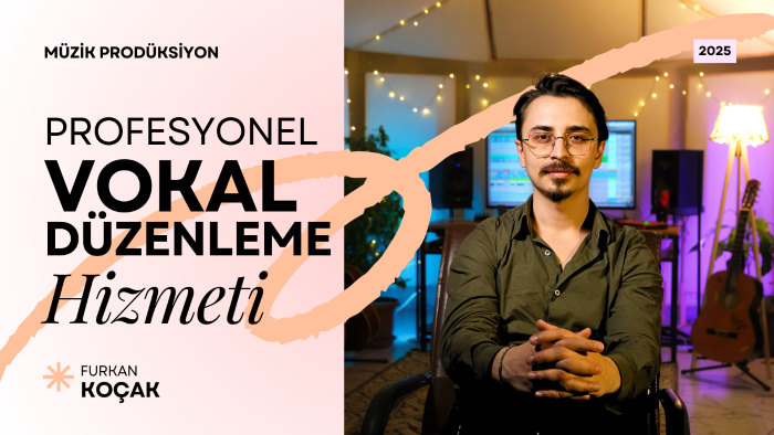 vokal kaydınızı profesyonel bir şekilde düzenlerim
