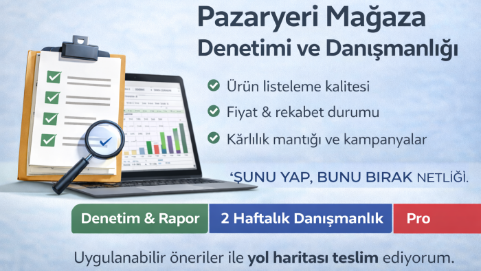 pazaryeri mağazaları için mevcut durum analizi yapabilirim