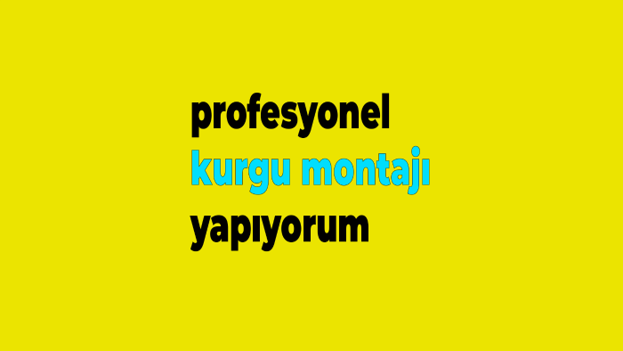 videolarınızın kurgu ve montajını yaparım
