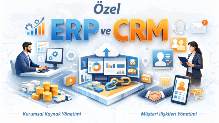 işletmenize özel erp ve crm çözümleri geliştiririm