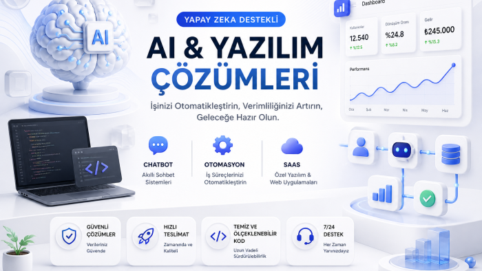 yapay zeka tabanlı yazılım çözümleri geliştiririm