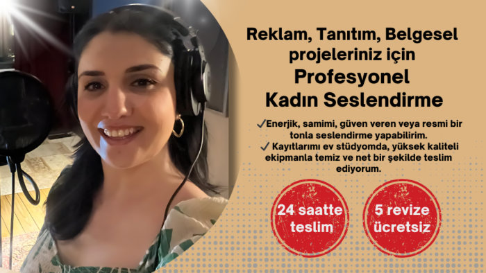 ev stüdyomda profesyonel seslendirme yapıyorum