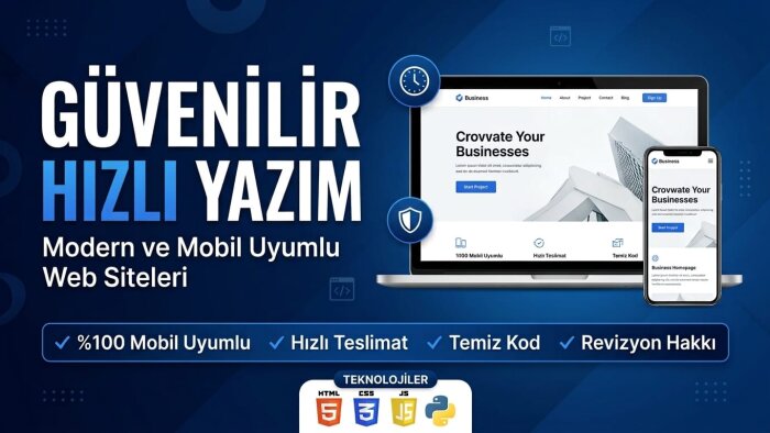 projeniz ve işletmeniz için şık web sitesi yaparım