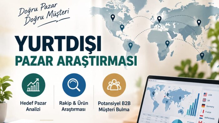 pazar araştırması ve potansiyel B2B müşteri buluyorum