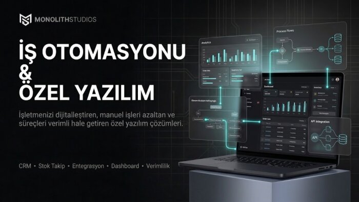 işletmenize özel yazılım ve otomasyonlar geliştiriyorum