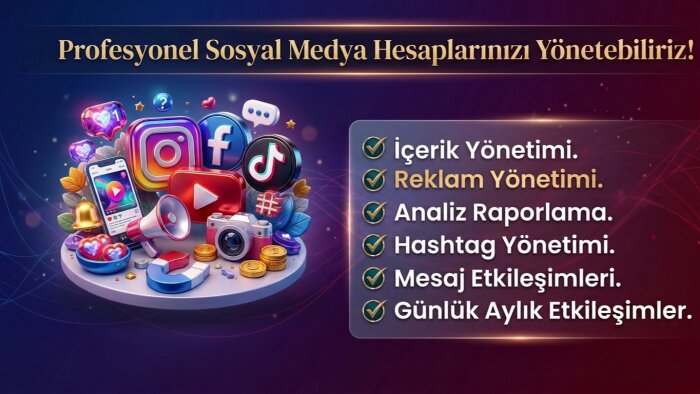 sosyal medyanı profesyonelce yönetirim