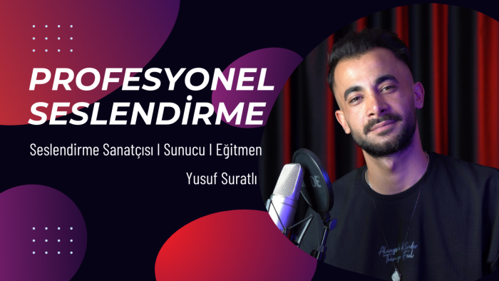 profesyonel ekipmanlarla seslendirme işlerinizi yaparım