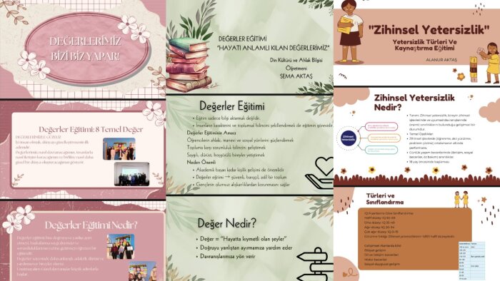 sizin için düzenli  ve güzel sunumlar hazırlıyorum