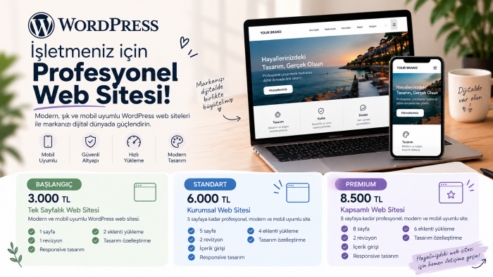 sizin için modern WordPress web siteleri yapabilirim