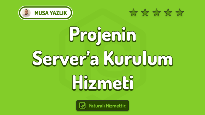 Node js projelerinizin server'a kurulumunu yapabilirim