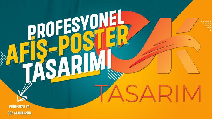 arzu ettiğiniz seçenekte afiş ve poster tasarımı yapabilirim