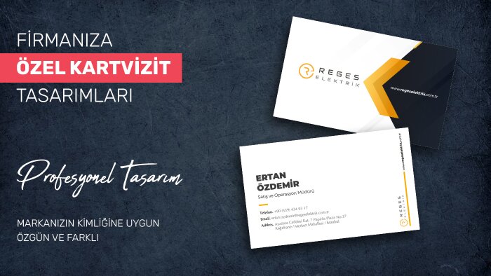 firmanıza uygun kurumsal kartvizit tasarımı yapabilirim