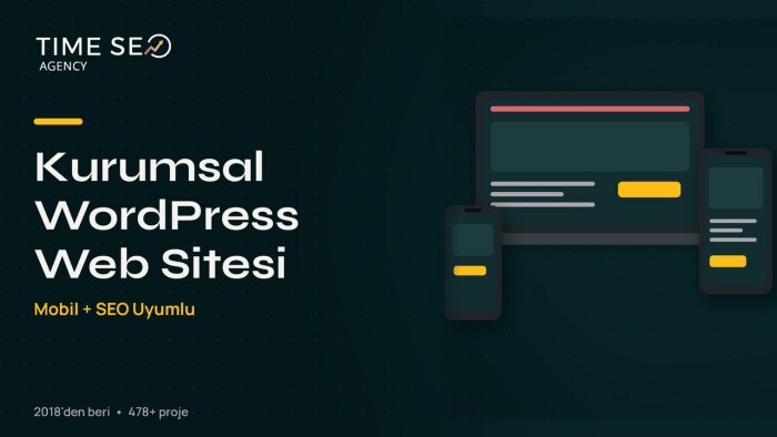 SEO uyumlu kurumsal WordPress web sitesi yaparım