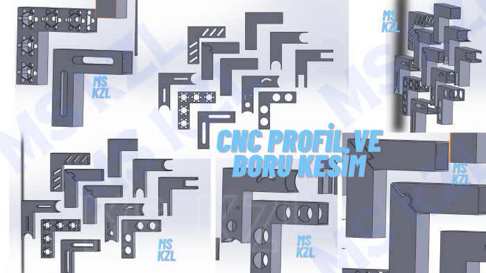 Cnc lazer profil kesim için tasarım yaparım