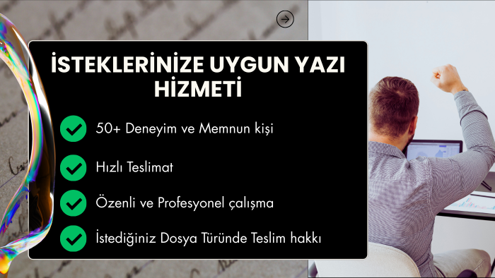 isteklerinize uygun her türlü yazıyı yazabilirim