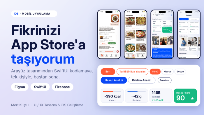 mobil uygulamanızı tasarlar ve iOS için kodlarım
