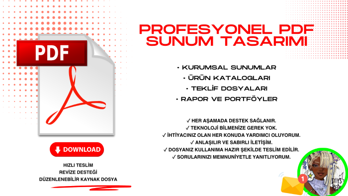 etkileyici PDF sunumlar tasarlarım