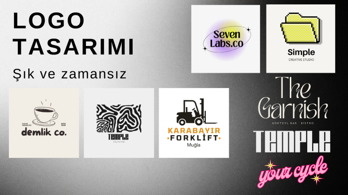 size özel profesyonel logo tasarlarım