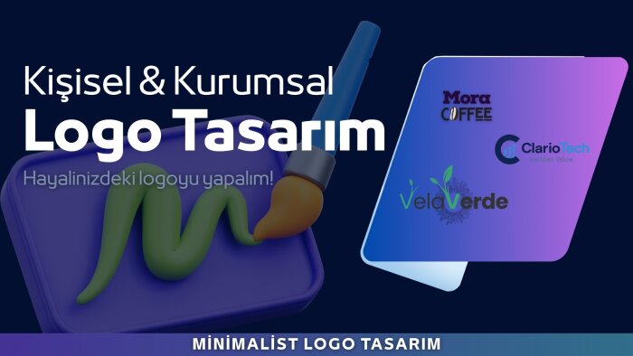 kurumsal ve bireysel işler için minimal logolar tasarlarım