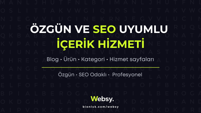 tamamen özgün ve SEO uyumlu içerikler yazabilirim